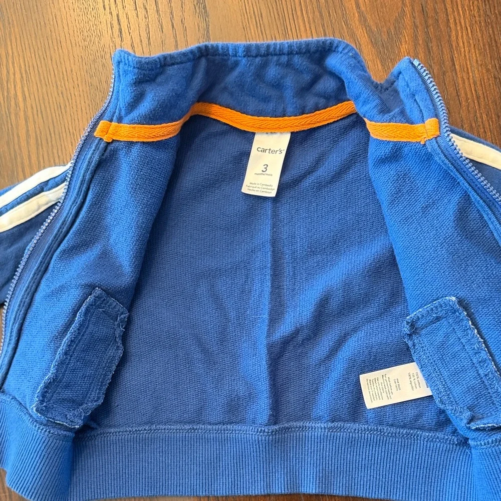Carter's Baby Boy Blue Track Jacket Jogger Set 3M